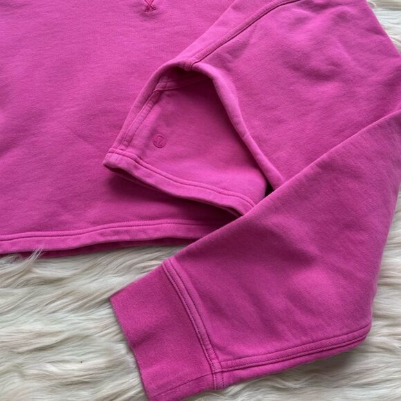 Lululemon All Yours Cropped Hoodie in Sonic Pink | Medium - Picture 7 of 10